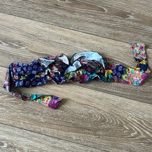 OndadeMar ruffle strapless top